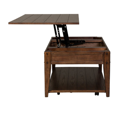 Lake House - Lift Top Cocktail Table - Hornell Furniture Outlet