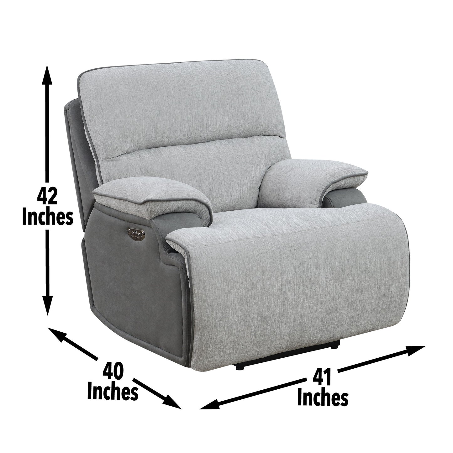 Cyprus - Recliner Chair - Gray - Hornell Furniture Outlet