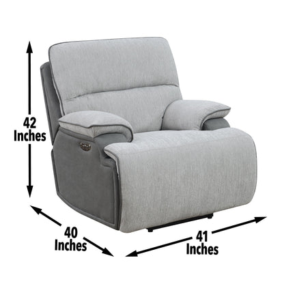 Cyprus - Recliner Chair - Gray - Hornell Furniture Outlet