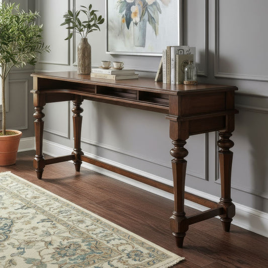 Arden Road - Console Bar Table - Cherry - Hornell Furniture Outlet