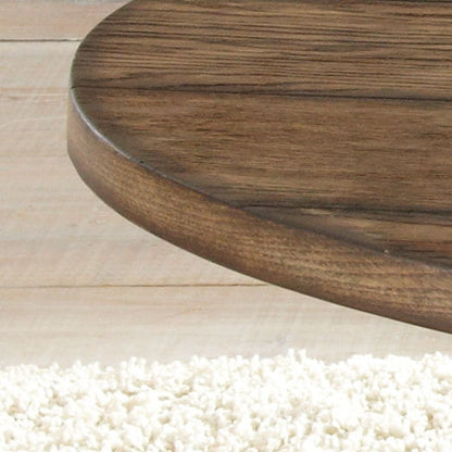 Denise - Oval Cocktail Table - Brown - Hornell Furniture Outlet