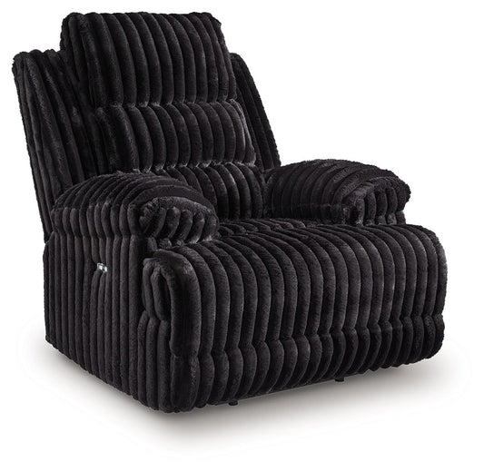 Rhine Falls - Onyx - Zero Wall Recliner - Hornell Furniture Outlet