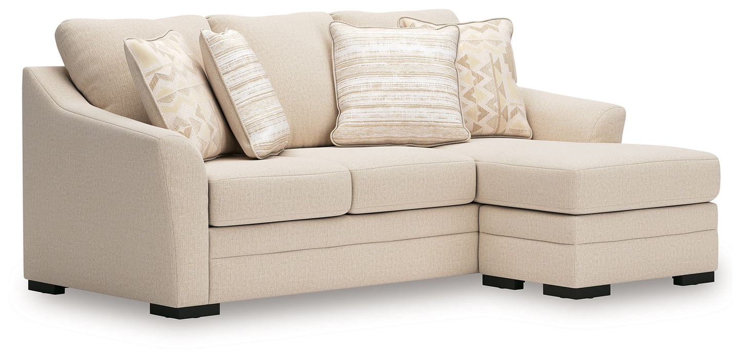 Lango - Jute - Queen Sofa Chaise Sleeper - Hornell Furniture Outlet