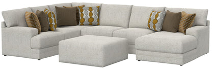 Tori - Sectional With Comfort Coil Seating, Cocktail Ottoman And Accent Pillows Included - Hornell Furniture Outlet