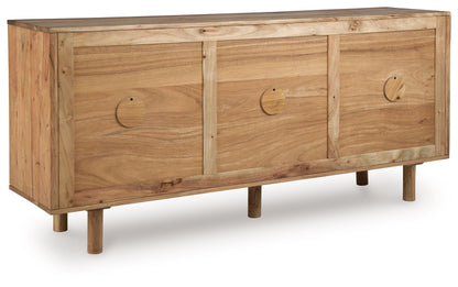 Adway - Natural Brown - Accent Cabinet - Hornell Furniture Outlet