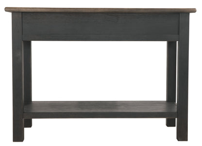 Tyler Creek - Grayish Brown / Black - Sofa Table - Hornell Furniture Outlet