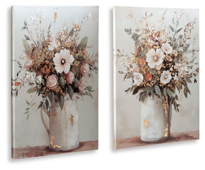 Faisaldon - Multi - Wall Art Set (Set of 2) - Hornell Furniture Outlet