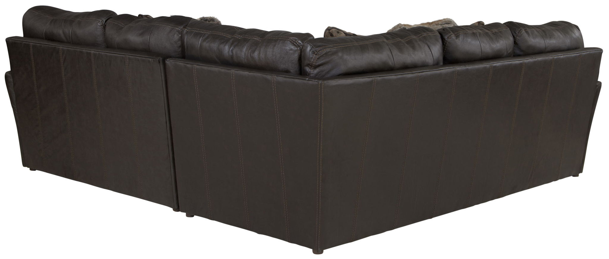 Denali - Italian Leather Match Sectional - Hornell Furniture Outlet
