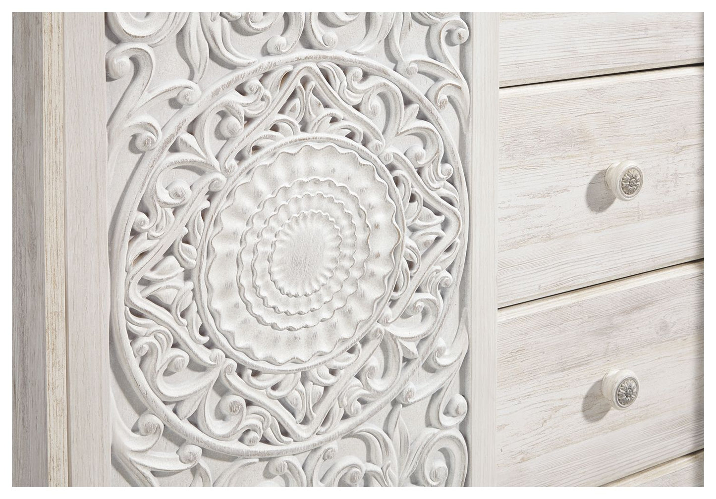 Paxberry - Whitewash - Dressing Chest - Hornell Furniture Outlet