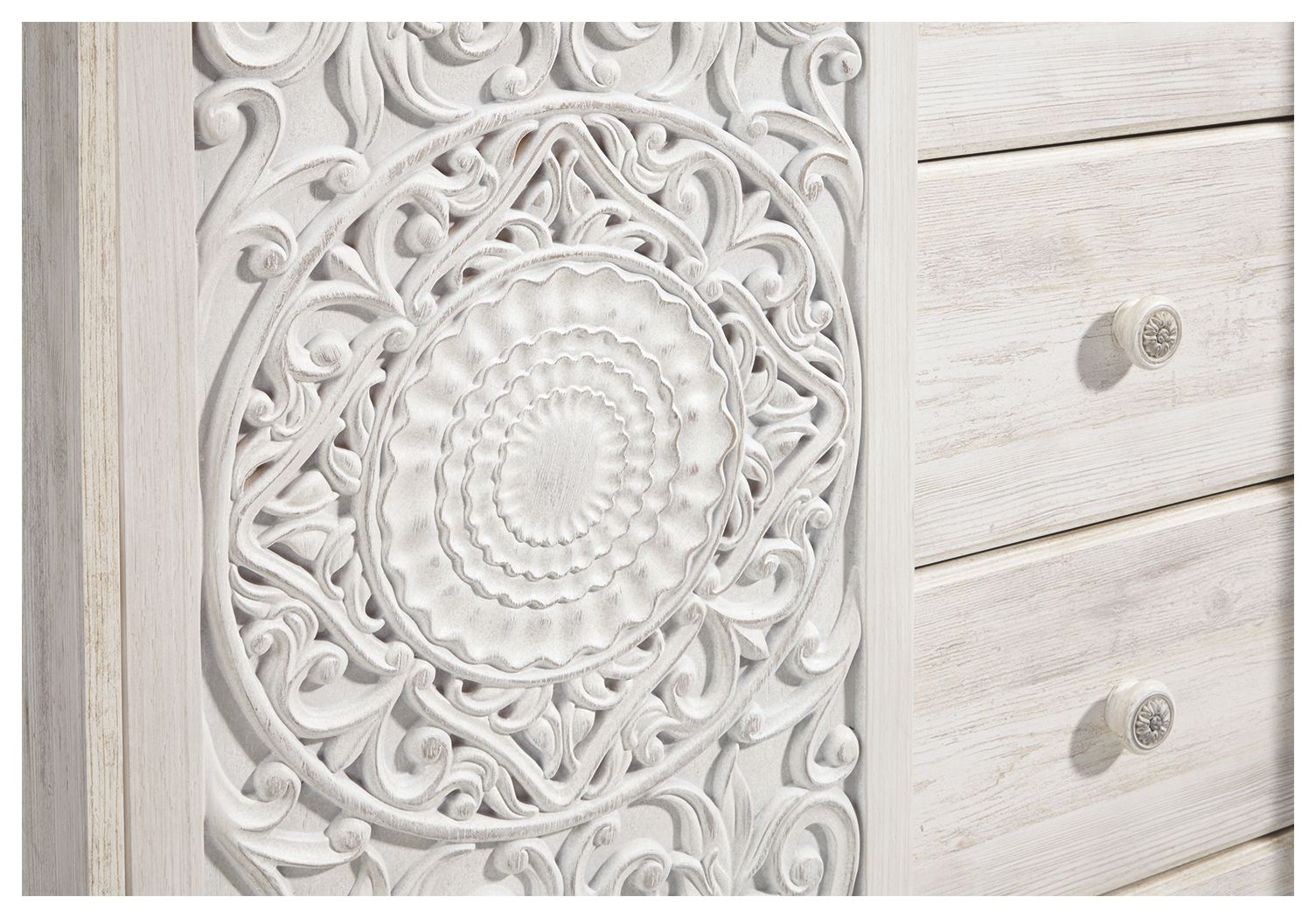 Paxberry - Whitewash - Dressing Chest - Hornell Furniture Outlet