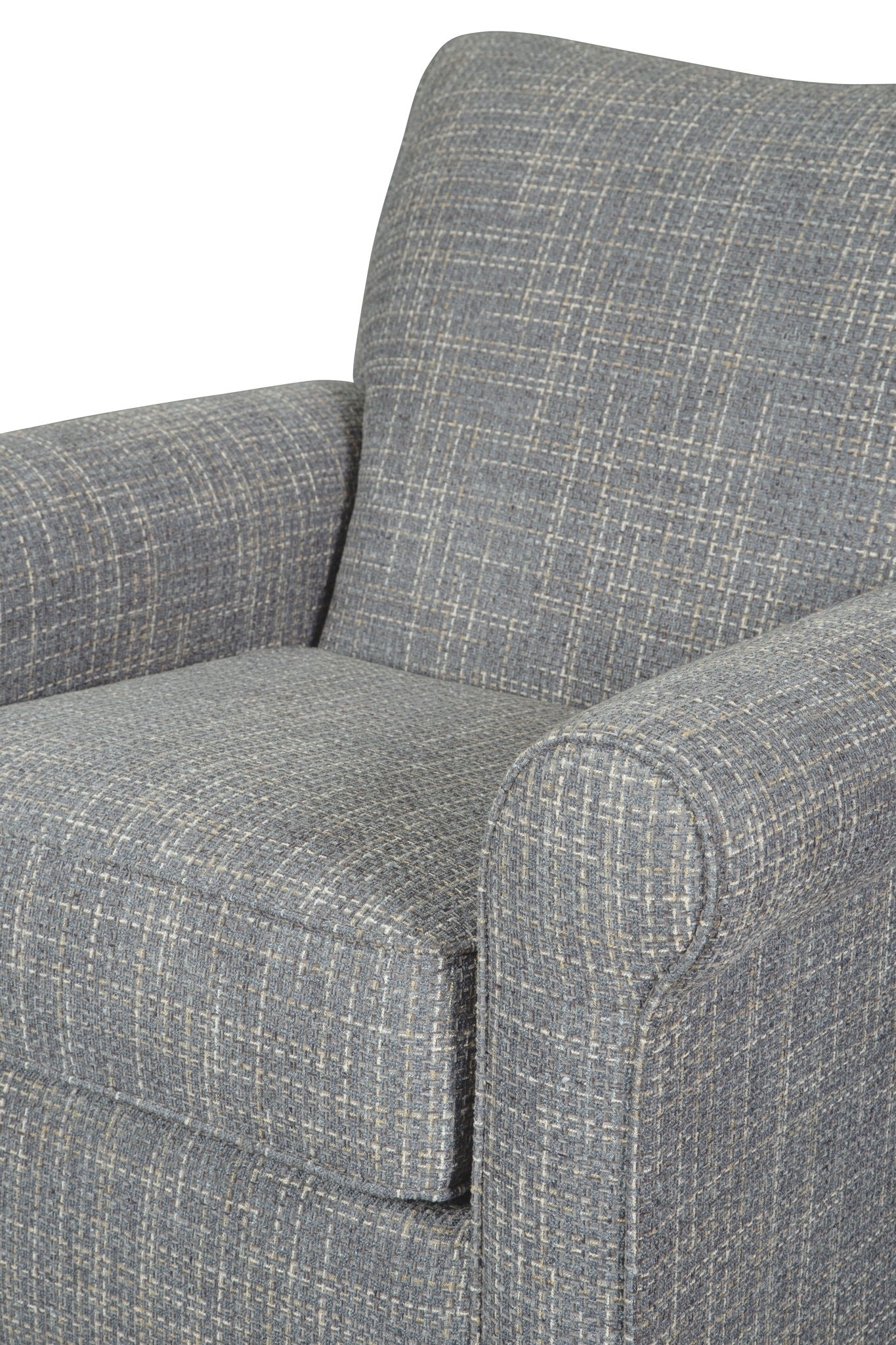 Renley - Ash - Swivel Glider Accent Chair - Hornell Furniture Outlet