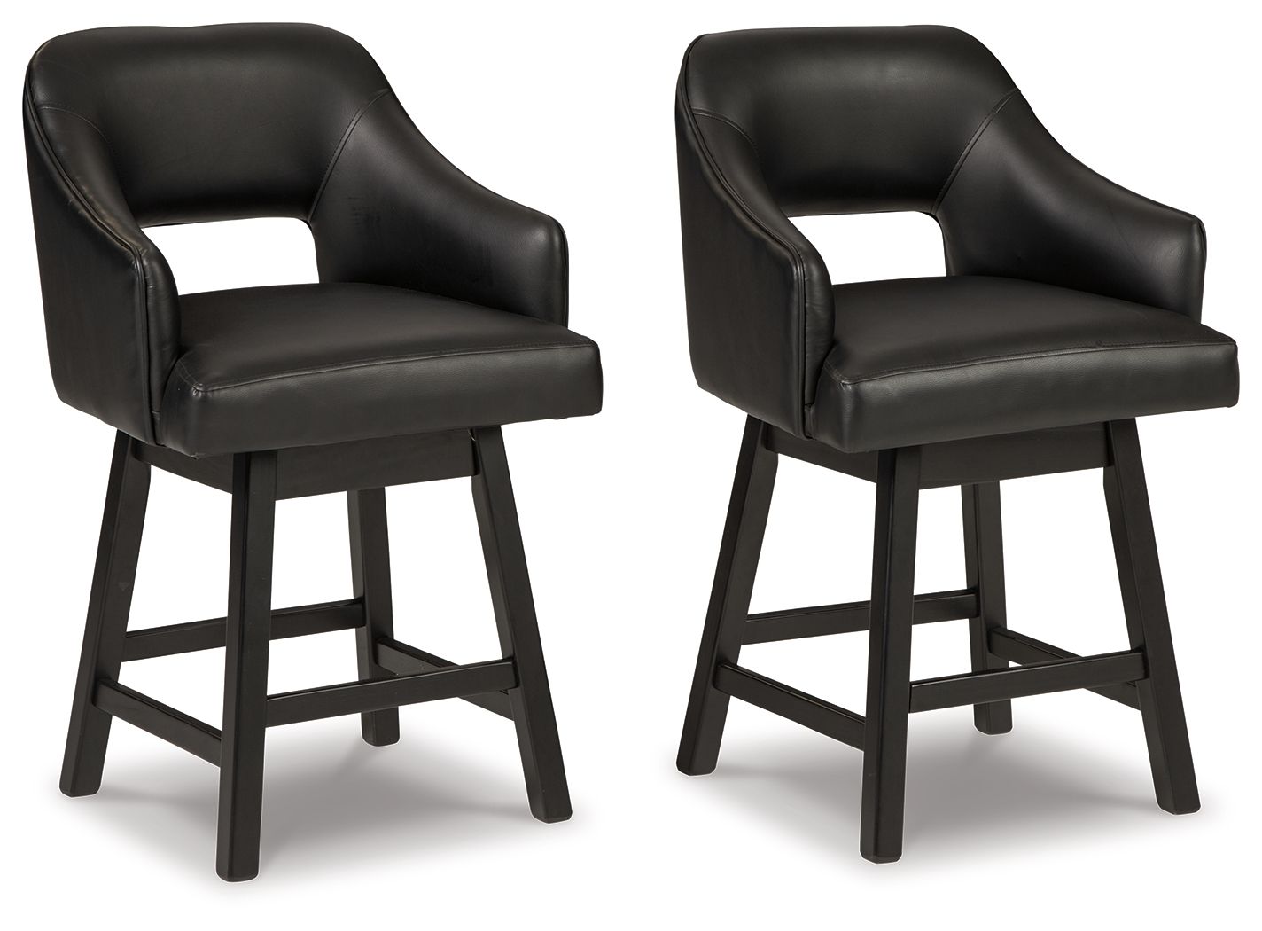 Tallenger - Upholstered Swivel Barstool (Set of 2) - Hornell Furniture Outlet