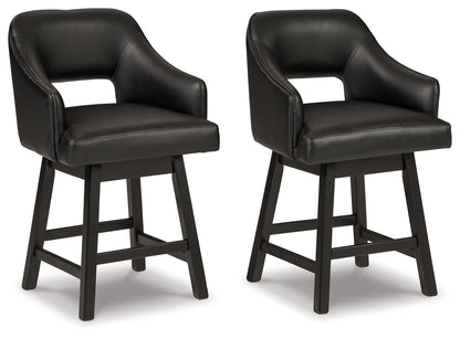 Tallenger - Upholstered Swivel Barstool (Set of 2) - Hornell Furniture Outlet