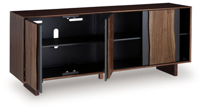 Welby - Brown / Charcoal - Accent Cabinet - Hornell Furniture Outlet