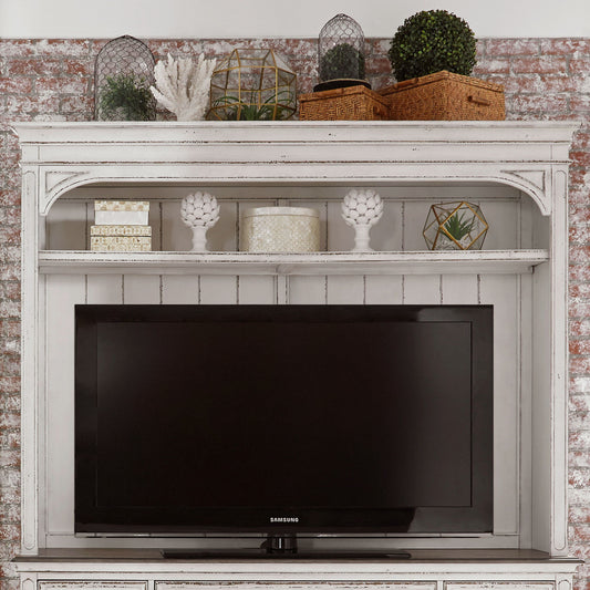Magnolia Manor - Entertainment Hutch - White - Hornell Furniture Outlet