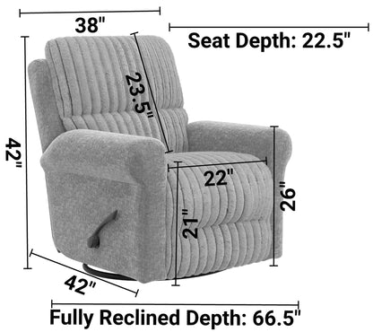 Foxy - Swivel Glider Recliner - Hornell Furniture Outlet