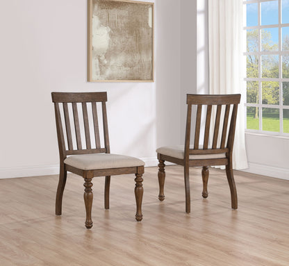 Joanna - Side Chair (Set of 2) - Brown - Hornell Furniture Outlet