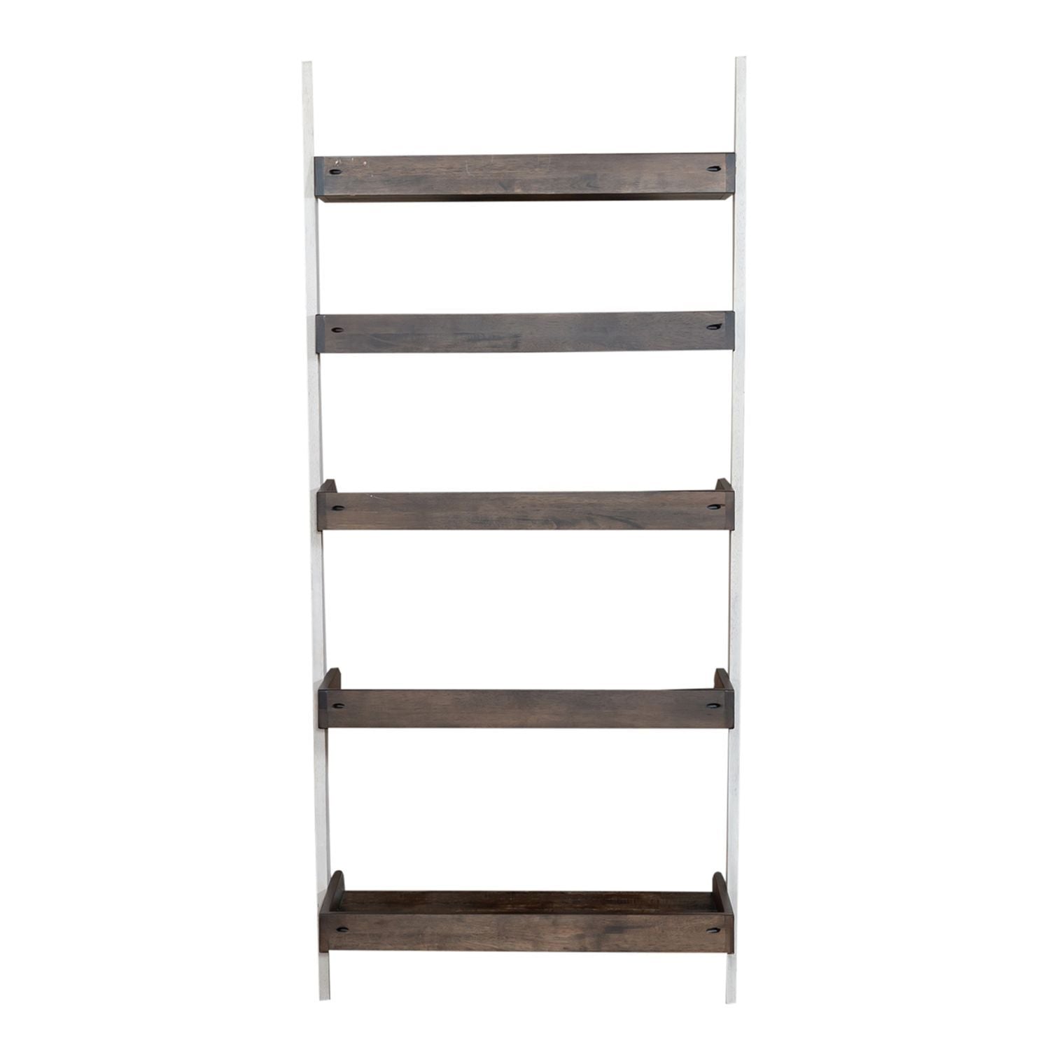 Farmhouse - Leaning Bookcase - White - Hornell Furniture Outlet