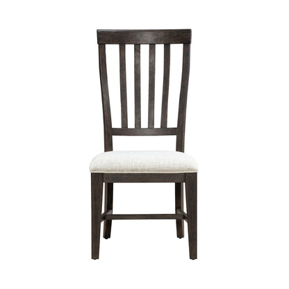 Grant Park - Slat Back Side Chair (RTA) - Brown - Hornell Furniture Outlet