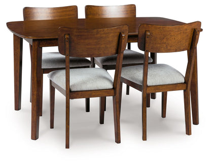 Tameride - Brown - Dining Room Table Set (Set of 5) - Hornell Furniture Outlet
