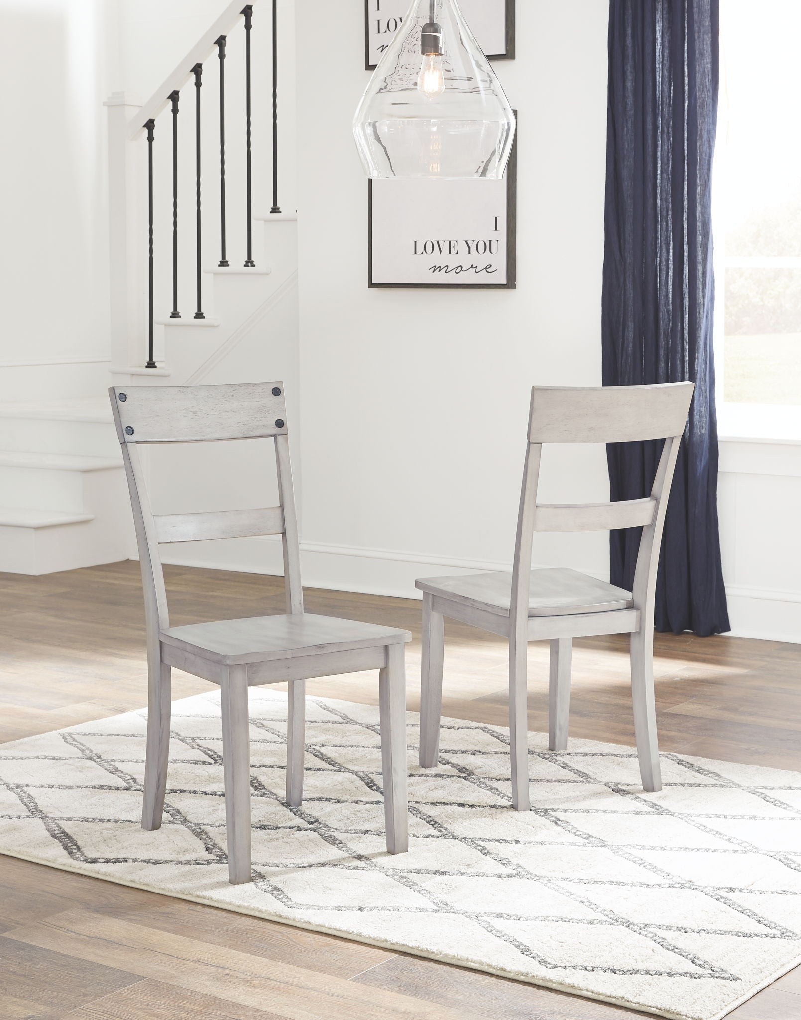 Loratti - Gray - Dining Room Side Chair (Set of 2) - Hornell Furniture Outlet