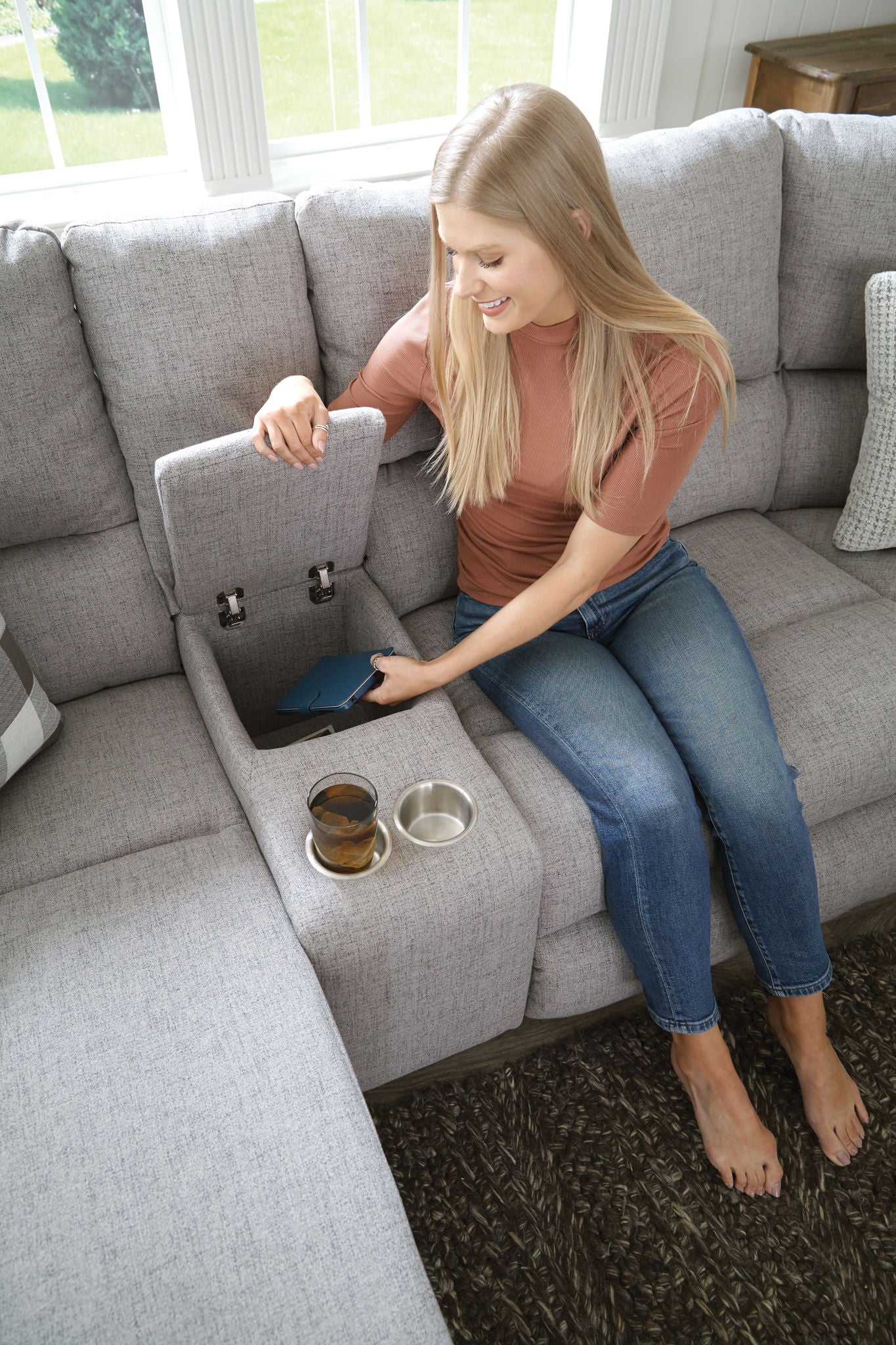 Rockport - Reclining Sectional - Hornell Furniture Outlet