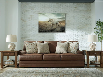 VillaCourt - Caramel - Sofa - Hornell Furniture Outlet