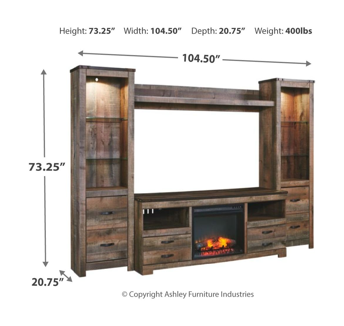 Trinell - Entertainment Center - Hornell Furniture Outlet