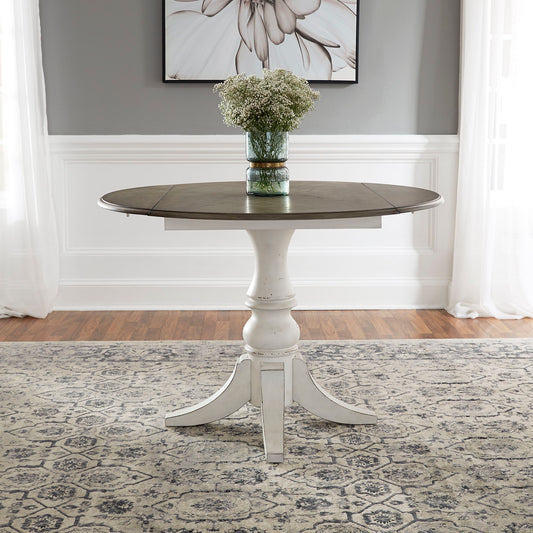 Magnolia Manor - Drop Leaf Table - White - Hornell Furniture Outlet