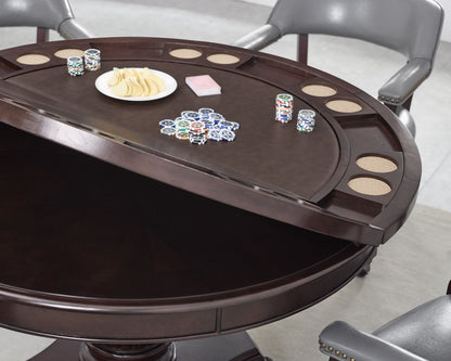 Tournament - Dining and Game Table - Dark Brown - Hornell Furniture Outlet