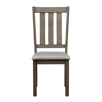 Tanners Creek - Slat Back Side Chair - Dark Gray - Hornell Furniture Outlet