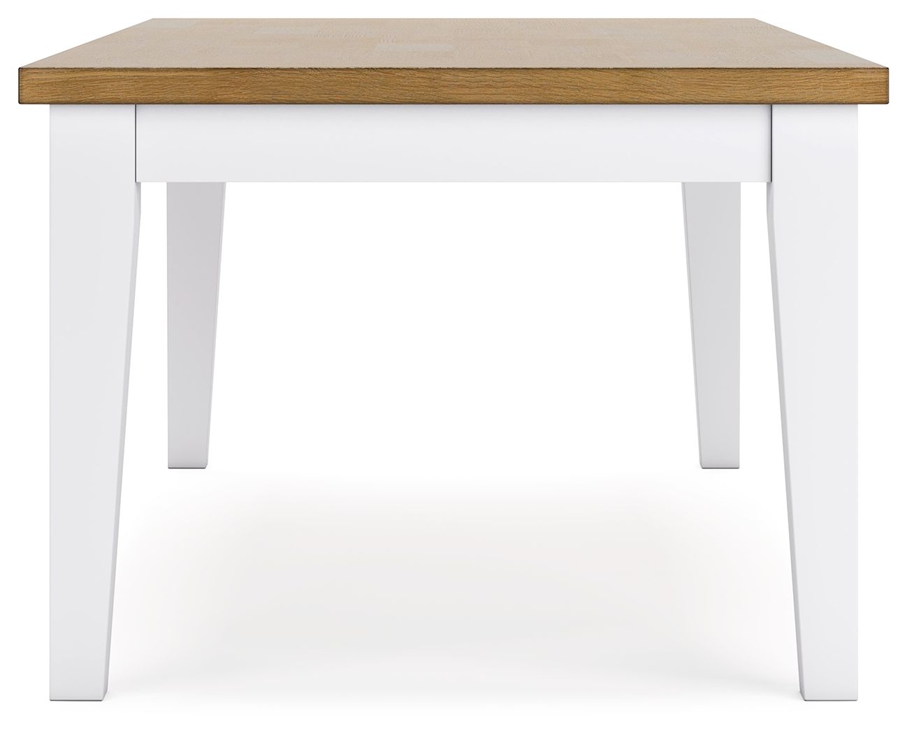 Ashbryn - White / Natural - Rectangular Dining Room Table - Hornell Furniture Outlet