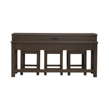 Cascade Falls - 4 Piece Set - Satin Espresso - Hornell Furniture Outlet