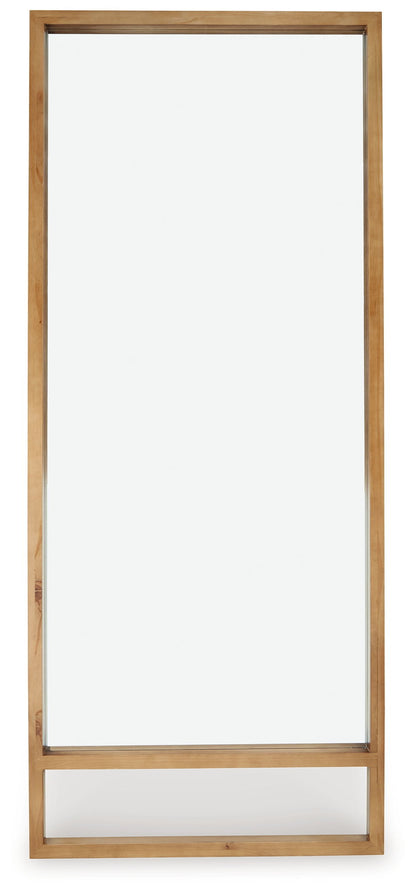 Devford - Brown - Floor Mirror - Hornell Furniture Outlet