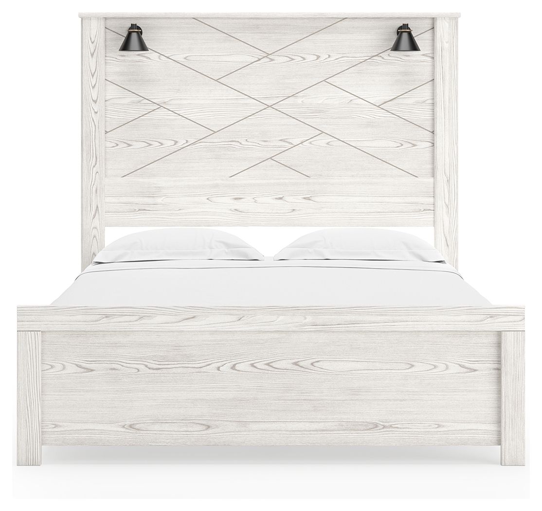 Gerridan - Panel Bed With Sconces - Hornell Furniture Outlet