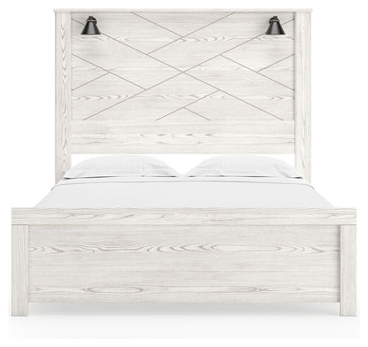 Gerridan - Panel Bed With Sconces - Hornell Furniture Outlet