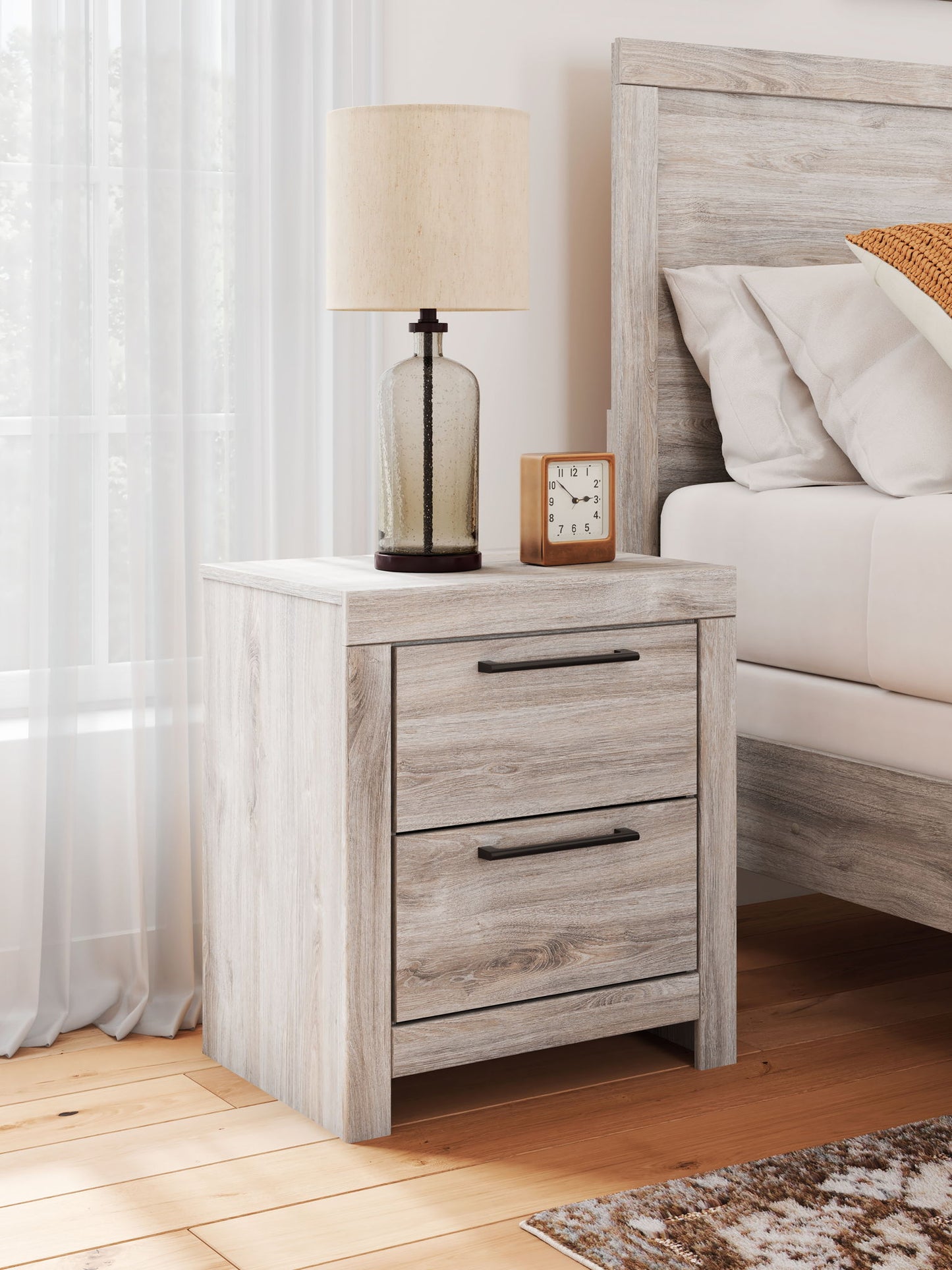 Broachmyn - Two Drawer Night Stand - Hornell Furniture Outlet