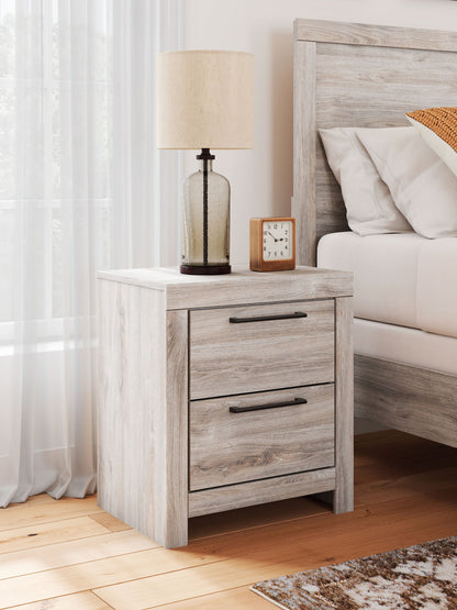 Broachmyn - Two Drawer Night Stand - Hornell Furniture Outlet