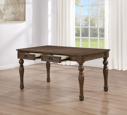 Joanna - 4 Drawer Dining Table - Brown - Hornell Furniture Outlet