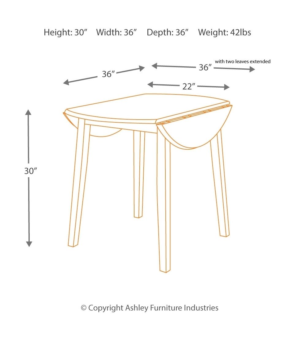 Hammis - Round Dining Drop Leaf Table Set - Hornell Furniture Outlet