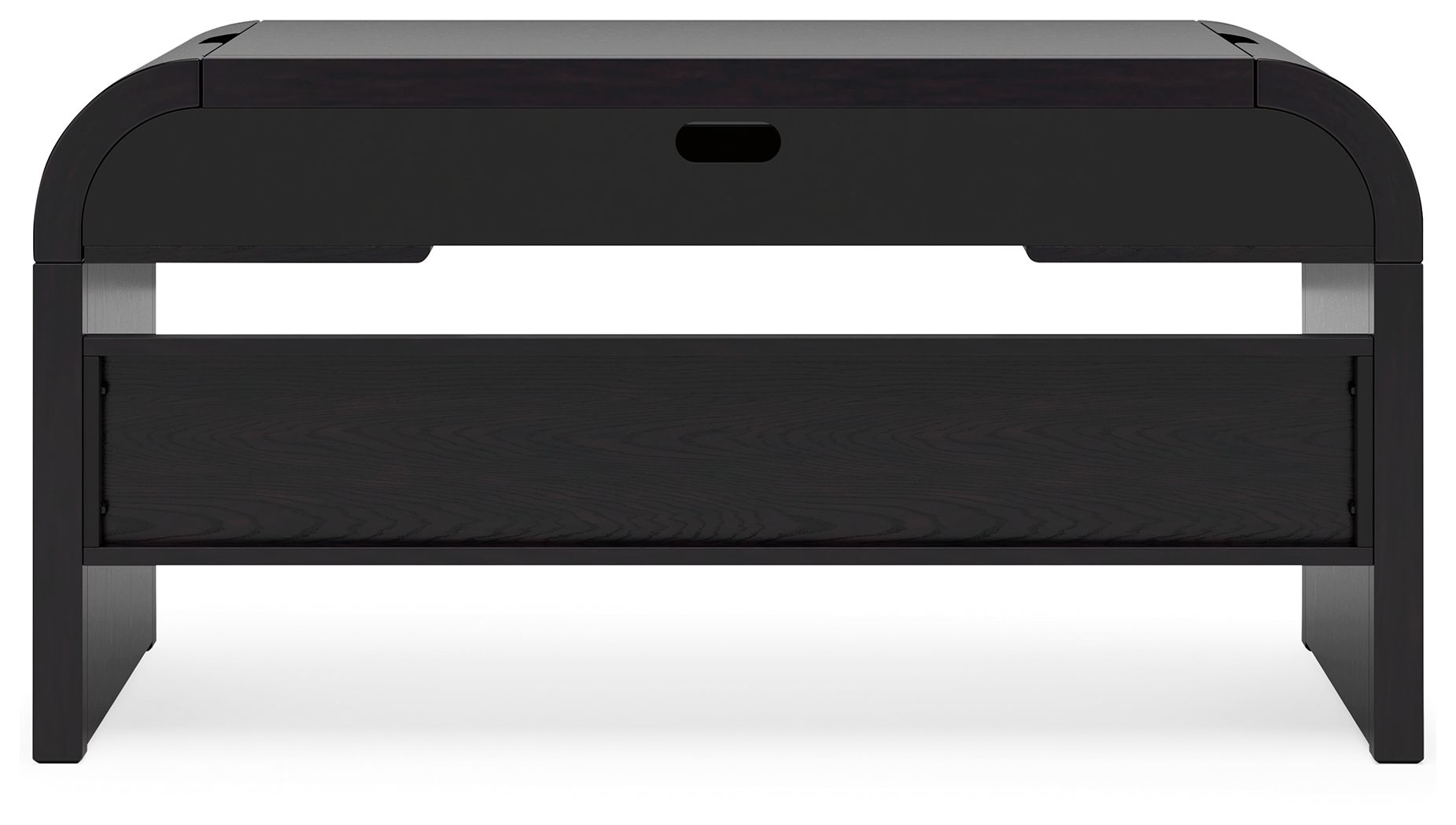 Rowanbeck - Black - Home Office Desk - Hornell Furniture Outlet