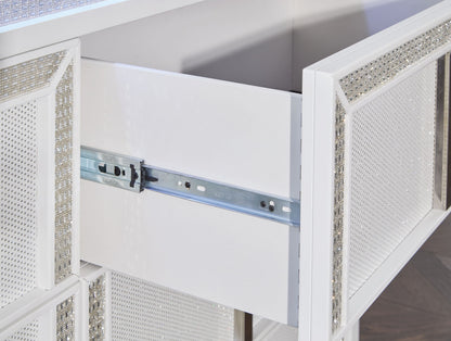 Chalanna - White - Dresser And Mirror - Hornell Furniture Outlet