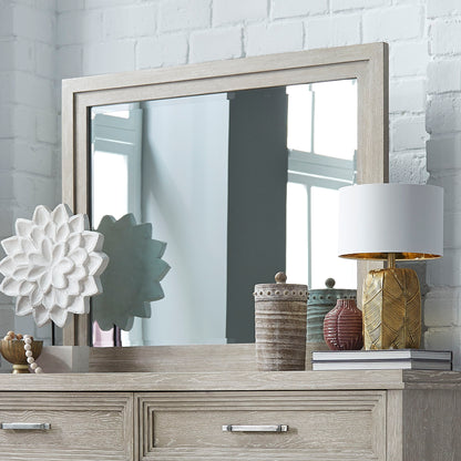 Belmar - Landscape Mirror - Washed Taupe - Hornell Furniture Outlet
