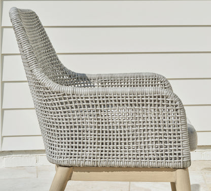 Seton Creek - Gray - Arm Chair With Cushion (Set of 2) - Hornell Furniture Outlet