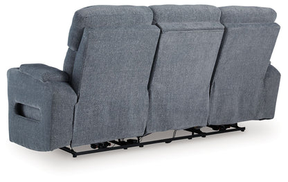 Studio Cave - Steel - Power Reclining Sofa - Hornell Furniture Outlet