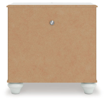 Kozlani - One Drawer Night Stand - White - Hornell Furniture Outlet