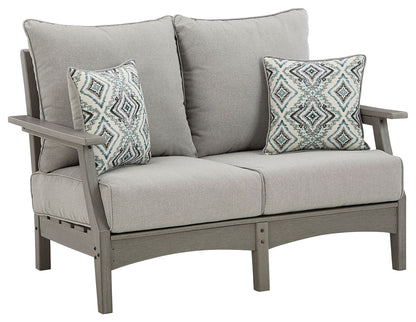 Visola - Gray - Loveseat w/Cushion - Hornell Furniture Outlet