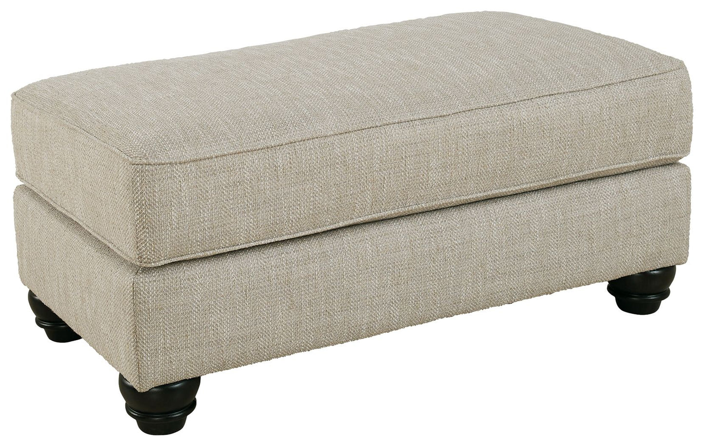Asanti - Fog - Ottoman - Hornell Furniture Outlet