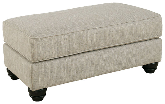 Asanti - Fog - Ottoman - Hornell Furniture Outlet
