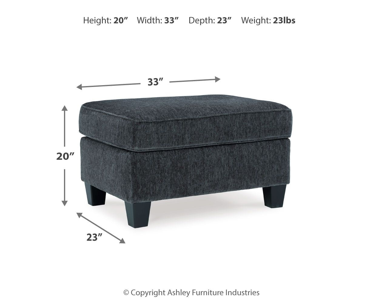Abinger - Accent Ottoman - Hornell Furniture Outlet
